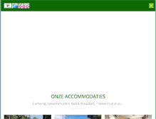 Tablet Screenshot of campingdelinie.nl